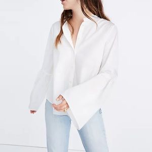 Madewell Bellsleeve Blouse in White